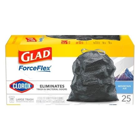 Glad Glad 274825 30 gal Air Trash Bag - 25 Count 274825